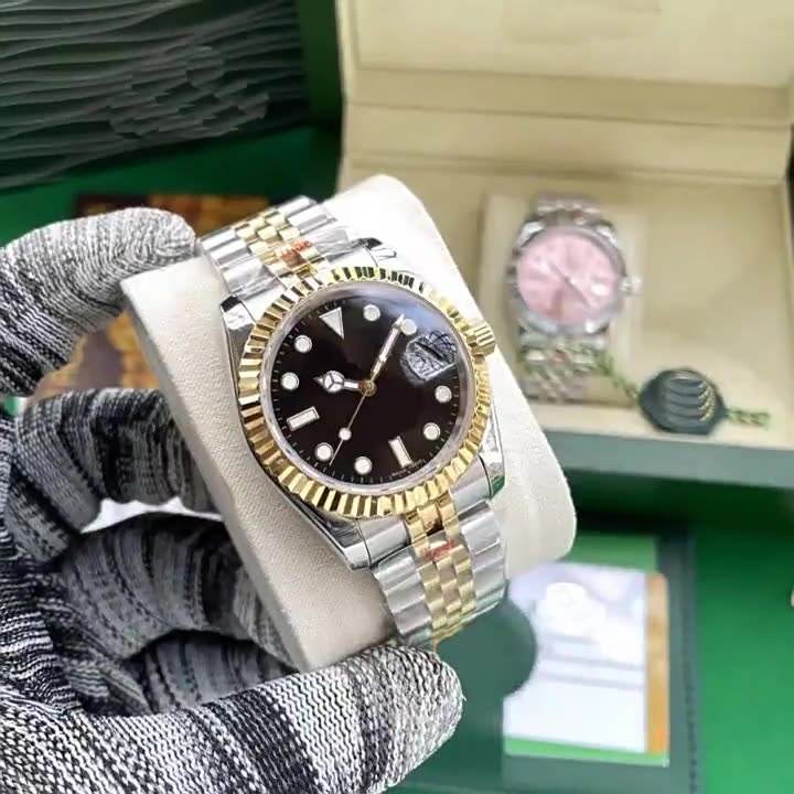 Wholesale Rolex High Quality Sapphire Crystal Leather Strap