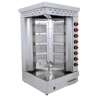Gril commercial de barbecue de gaz d'acier inoxydable