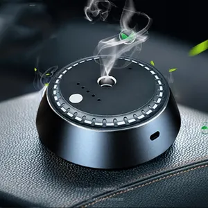 Mini Rechargeable Electronic Car Aroma Diffuser Cool Mist Dashboard Ultrasonic Fragrance Automatic Car Scent Diffuser