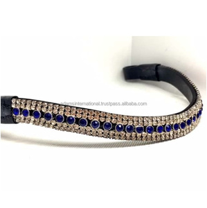 Cuero de caballo de alta calidad con cristal ostentoso, banda decorativa para cejas - Product Image 1