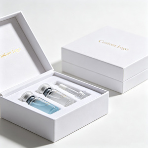 Boîte en papier de luxe personnalisée pour cosmétiques avec dorure à chaud pour produits de soin de la peau, huiles essentielles, flacons, emballage de bouteilles avec insert en EVA - Product Image 2
