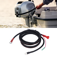 Câble de batterie noir 2M remplacement de câble de batterie en cuivre pur pour moteur hors-bord Parsun Powertec 15-85HP