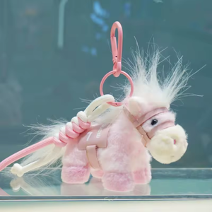 Llavero de Peluche con Forma de Caballo Pequeño, Colgante para Bolsa, 14 cm, Relleno de Algodón PP, en Varios Colores, para Niñas y Niños, Regalo Festivo - Product Image 5