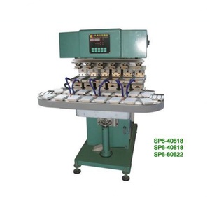 Imprimante à tampon semi-automatique 6 couleurs LC avec convoyeur, nouveau matériel, moteur d'occasion, machine de gravure pour papier et balles de golf, imprimante d'étiquettes à pompe - Product Image 1