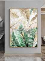 Peinture Murale 3D Moderne en Porcelaine HD, Design Haut de Gamme Doré, Idéale pour Hôtels, Cafés et Salons – Vente en Gros