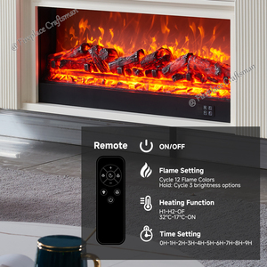 [Directo de Fábrica] Mueble para TV Contemporáneo 374 de Madera MDF <span class=keywords><strong>con</strong></span> Acabado Mármol, <span class=keywords><strong>Patas</strong></span> de Metal y Almacenamiento, Mueble para TV <span class=keywords><strong>con</strong></span> <span class=keywords><strong>Chimenea</strong></span> - Product Image 4