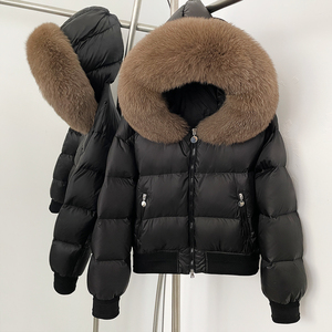 OFTBUY 2025 Manteau d'hiver de luxe pour <span class=keywords><strong>femme</strong></span>, <span class=keywords><strong>avec</strong></span> <span class=keywords><strong>capuche</strong></span> en fourrure de renard naturelle, 90% duvet de canard, épais, chaud, <span class=keywords><strong>imperméable</strong></span>, <span class=keywords><strong>parka</strong></span> <span class=keywords><strong>avec</strong></span> ceinture - Product Image 3