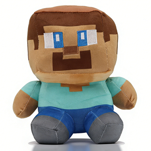 Figura de Peluche de 20-28 cm del Personaje Steve Creeper de <span class=keywords><strong>Minecraft</strong></span>, Juguete de Peluche para Niños - Product Image 2