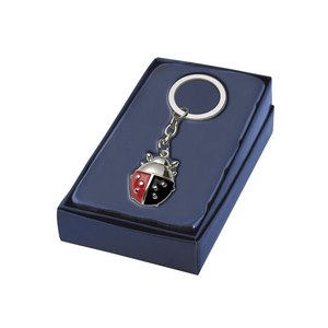 Portachiavi Coccinella Rossa e Nera in Metallo, Ciondolo Promozionale per Auto o Borsa - Product Image 2
