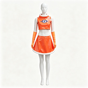 Disfraz de cosplay de Space Channel 5 Ulala Orange con guantes y botas para juego de rol en convenciones de anime - Product Image 4