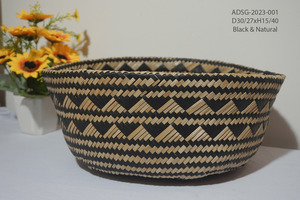 Cesta única para el vientre de algas marinas, manijas de doble nivel de Vietnam, cocina, baño, mercado europeo, almacenamiento elegante - Product Image 5