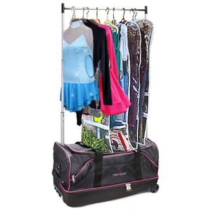 BSCI Garment Rack and Dance Bag Waterproof Baggage Kids' Ballet Dance Competition Travel Duffle Bag with Trolley <b>Roller</b> - Product Image 5