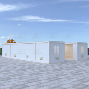 Đúc sẵn 40ft & 20ft sợi thủy tinh văn phòng lưu trữ <span class=keywords><strong>container</strong></span> 6 x 240mit xấu phẳng gói cho khách sạn làm bằng bánh sandwich panel thép - Product Image 2