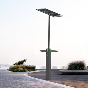 2024 pila de carga directa de fábrica USB Bluetooth carga inalámbrica Escritorio de carga <span class=keywords><strong>solar</strong></span> carga al aire libre mesas inteligentes solares - Product Image 4