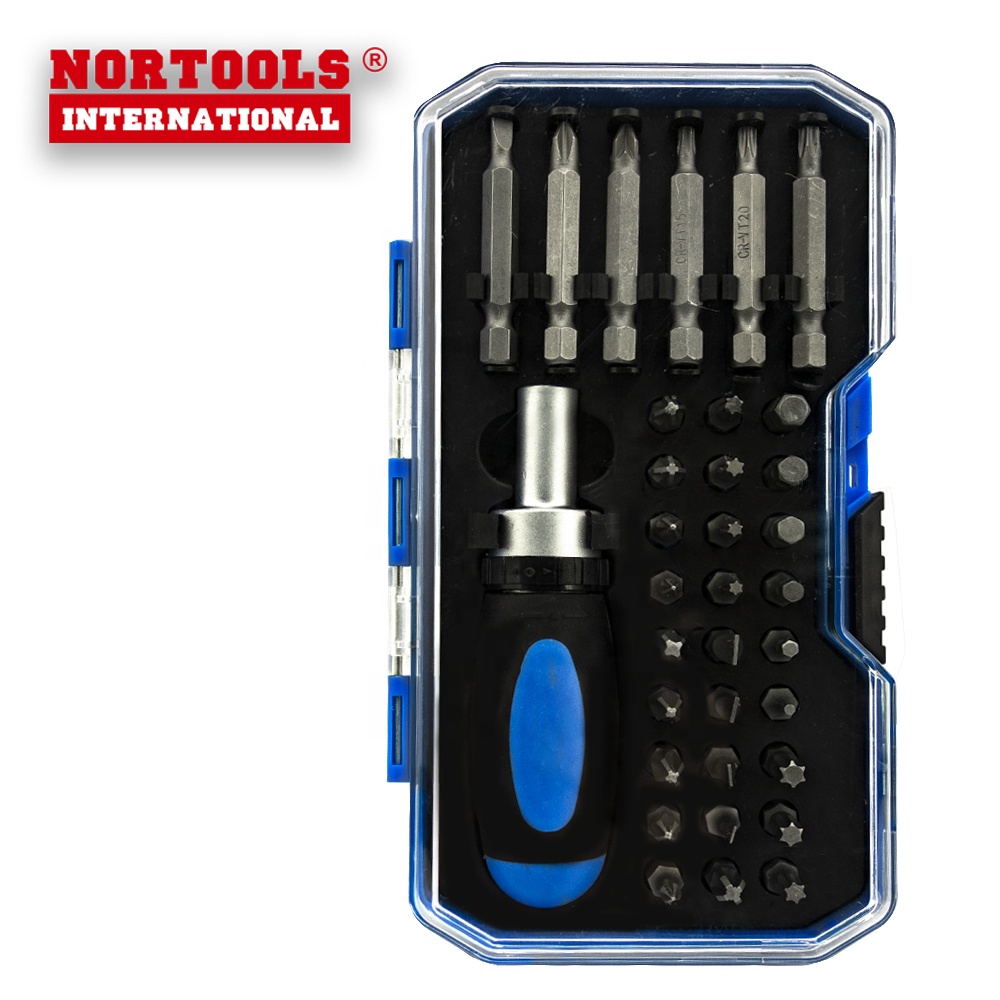 Nortools 34 पीसी ठूंठदार शाफ़्ट पेचकश सेट