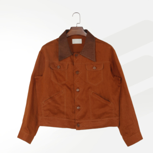 Giacca Unisex Stile Vintage per Uso Quotidiano con Colletto a Contrasto e Maniche Lunghe - Product Image 1