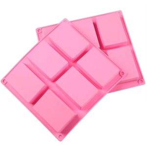 Moule en silicone rectangulaire à 6 cavités, qualité alimentaire, antiadhésif, pour la fabrication de savon, plateau de cuisson multi-usages pour savon artisanal et gâteaux faits maison - Product Image 4