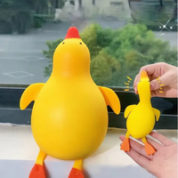 Jouet anti-stress en forme de canard jaune mignon, en TPR souple à remontée lente, pour enfants et adultes, cadeau promotionnel