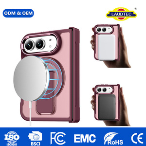 Étui pliable pour iPhone Duo, effet mat, béquille intégrée, chargement sans fil magnétique, housse de protection antichoc - Product Image 4