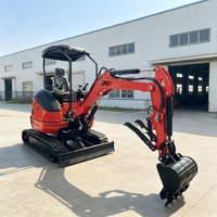 Mini-excavatrice compacte à chenilles, livraison gratuite, prix compétitifs, certifiée CE/EPA/EURO 5, fabrication chinoise