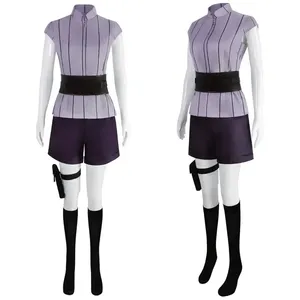 Disfraz de <span class=keywords><strong>Cosplay</strong></span> de Anime Ninja <span class=keywords><strong>Hyuga</strong></span> <span class=keywords><strong>Hinata</strong></span> de Algodón para Mujer, Mono para Adultos - Product Image 2