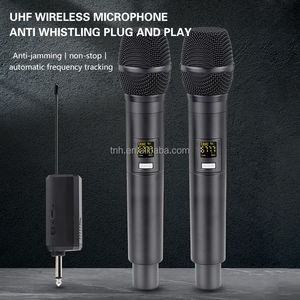 TNH UM- E7 профессиональный беспроводной портативный микрофон UHF VHF металлический динамический микрофон светодиодный дисплей для KTV Live Performance - Product Image 2