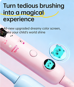 <span class=keywords><strong>Brosse</strong></span> à dents électrique pour enfants avec écran LED coloré, 5 modes, animaux de dessin animé, poils doux, étanche IPX7, pour adolescents de 5 à 18 ans - Product Image 2