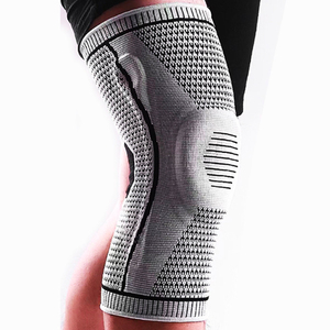 Supporto forte barra a doppia molla in Silicone antiscivolo compressione ginocchiera - Product Image 3