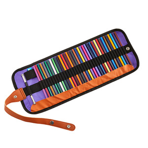 Bolsas de Almacenamiento de Lona Plegables y Portátiles con Cierre, para Materiales de Pintura, con Múltiples Orificios, Estuche para Lápices de Colores - Product Image 5