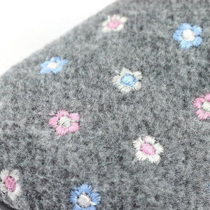 New Styles Thick Soled Indoor Outdoor Flower Embroidered <strong>Felt</strong> Women <strong>slippers</strong> - Product Image 6