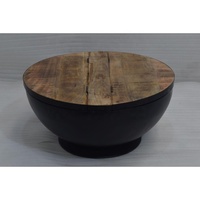 Table basse industrielle moderne en bois de manguier massif convertible meubles de rangement décoratifs pour la maison et le bureau pour le salon