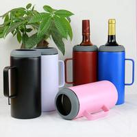Gobelet isotherme à bière grande capacité 40 oz avec logo personnalisé, 3 en 1, en acier inoxydable, avec manchon isotherme pour bouteille de vin, pour barbecue