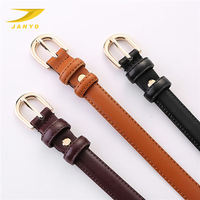 Ceinture en cuir véritable classique ajustée sur mesure pour femme avec boucle ardillon en alliage, coutures fines, en cuir de vachette réglable