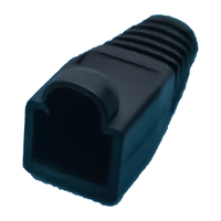 Hochwertige IP20-zertifizierte RJ11-Buchsen-Flachsteckerabdeckung Cat5e Cat6 Netzwerk-Modularstecker-Schutzabdeckung Zugentlastung PVC 12V