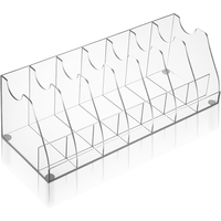 Boîte de rangement pour ceintures en acrylique avec tapis antidérapant, support de présentation transparent pour ceintures, sangles et accessoires