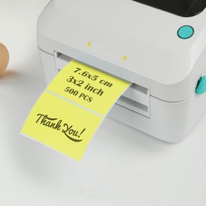 Etiquetas adhesivas térmicas codificadas por colores de alta calidad, papel adhesivo compatible con múltiples modelos de impresora para uso en pequeñas empresas - Product Image 4