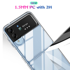 Funda protectora para teléfono Samsung <span class=keywords><strong>Galaxy</strong></span> <span class=keywords><strong>Z</strong></span> <span class=keywords><strong>Flip</strong></span> 4 5G, Logo personalizado, antiarañazos, Premium, delgada, transparente, TPU, PC - Product Image 4