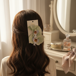 Mollette in tessuto di perle acriliche di lusso eleganti e scintillanti mollette di tendenza alla moda per decorazioni per capelli - Product Image 3