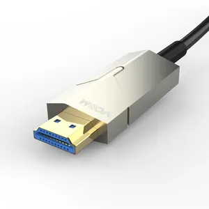 VCOM Polandia kabel HDMI ramping serat optik aktif HDMI kecepatan tinggi 2.0 HD 4K 60hz kabel dengan HDMI cartificiate