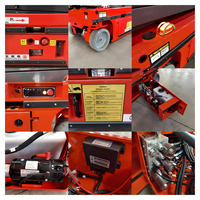 Plateforme élévatrice à ciseaux automotrice DAHUI 2026, élévateur hydraulique mobile, plateforme de travail aérien électrique, CE ISO, jambes pliables, hauteur maximale 4m
