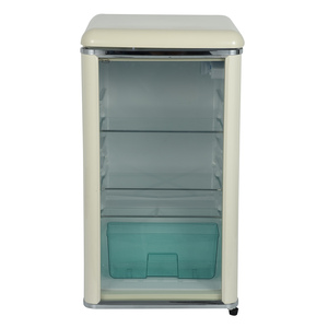 Nouveau design 55 76L vitrine rétro réfrigérateur porte en verre vin boisson affichage Mini congélateur ménage <span class=keywords><strong>petit</strong></span> rétro réfrigérateur - Product Image 1