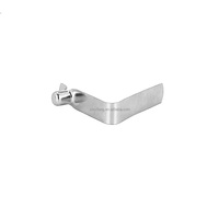 Petits colliers de serrage en métal plat en acier inoxydable en forme de V personnalisés pince bouton pince industrielle à spirale MSS-004