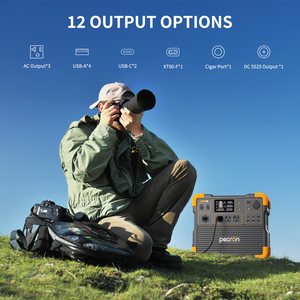 Chargeur rapide 2400w, station d'alimentation portable, générateur solaire, station d'alimentation durable pour le camping - Product Image 1