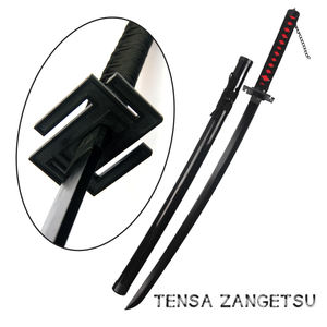 Vente en gros d'eau de Javel 104cm Kurosaki Ichigo Zangetsu Anime véritable épée de sécurité arme jouet <span class=keywords><strong>Katana</strong></span> bois épées pour Cosplay jouant garçons - Product Image 4