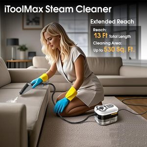 <span class=keywords><strong>Nettoyeur</strong></span> <span class=keywords><strong>Vapeur</strong></span> Électrique Professionnel Haute Pression Portatif Polyvalent pour Tapis, Voiture, Extérieur, Usage Domestique, Prise US - Product Image 2