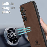 Funda Protectora para Samsung A56 Galaxy A06 A16 A26 A36 A07 A17, Carcasa Trasera de Piel Sintética de Oveja, Resistente a Impactos