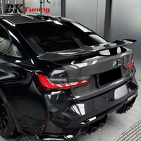Couvercle de coffre arrière en fibre de carbone sèche style OEM modifié BK Tuning pour BMW Série 3 G20 M3 G80