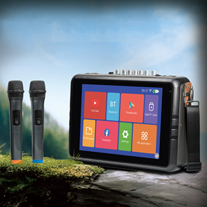 Altoparlante <span class=keywords><strong>Karaoke</strong></span> Portatile da Esterno con Sistema Android, Pannello Touch da 14 Pollici, WIFI, 20W, Alimentato a Batteria - Product Image 2