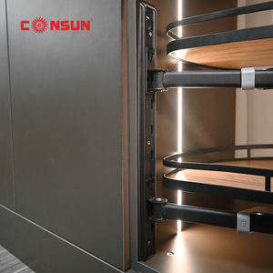 Armoire cuisine coin garde-manger tirer paniers 270 degrés plateau tournant étagère vaisselle stockage - Product Image 5