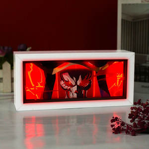 Nouveau produit Lampe en papier découpé décorative personnalisée Cadeau <span class=keywords><strong>Personnage</strong></span> de dessin animé de film d'anime Lampe de nuit en papier découpé 3D pour la décoration de la maison - Product Image 4